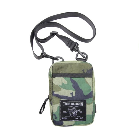 True Religion Camo Yeta Crossbody Shoulder Adjustable Strap Sling Bag - New - Picture 1 of 3